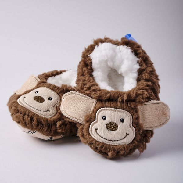 Papuci de casa Snoozies bebelus model Maimuta