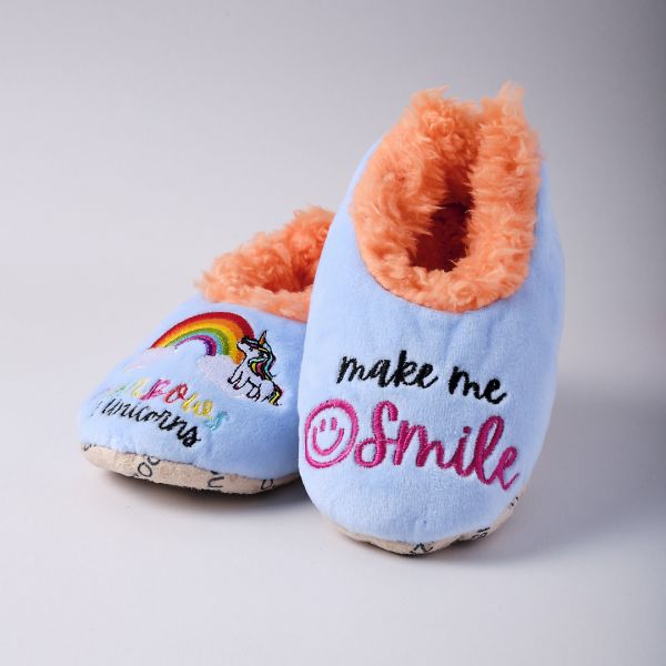 Papuci de casa Snoozies copii model Unicorn