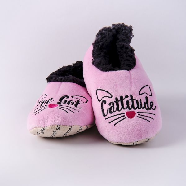 Papuci de casa Snoozies Catitude